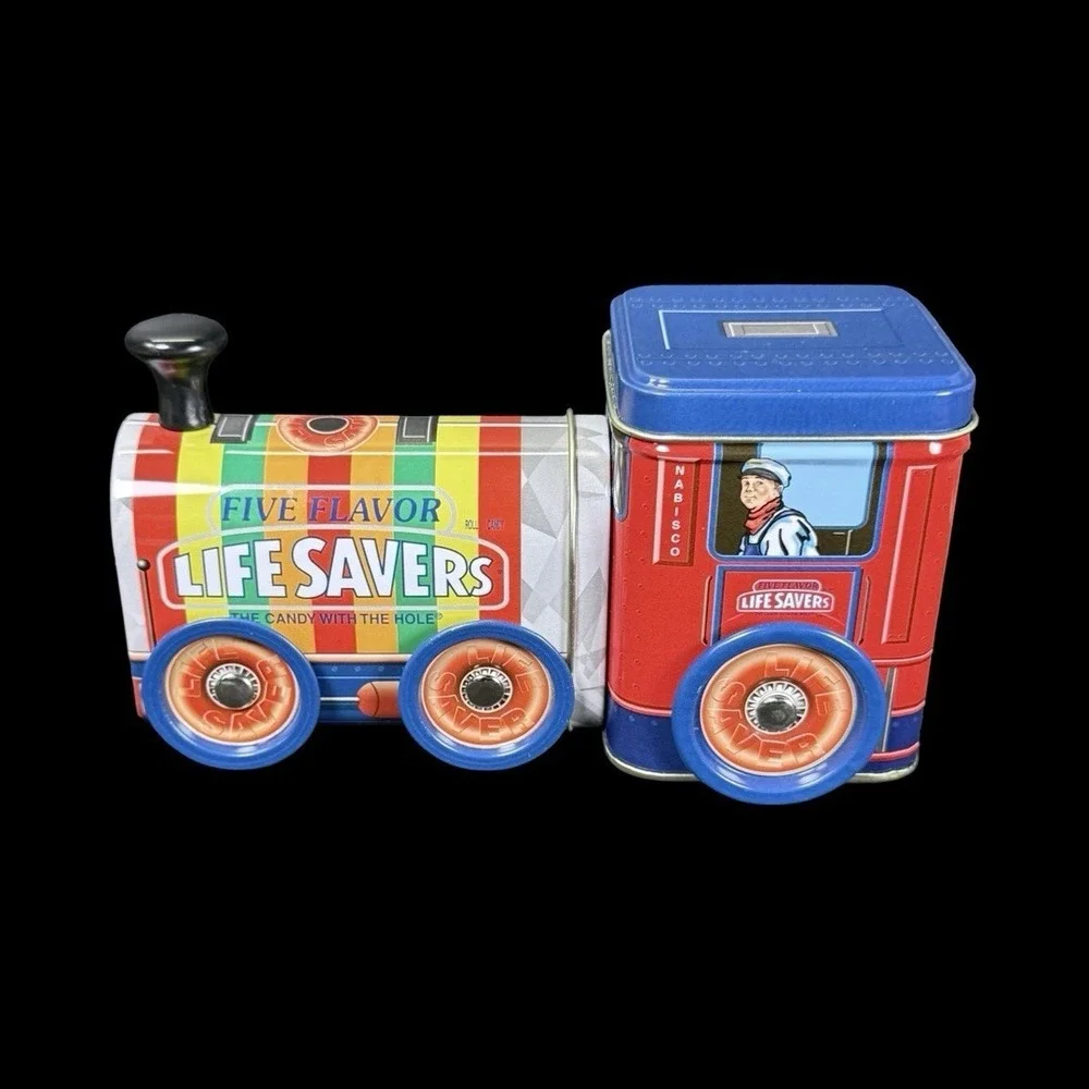 Vintage 1997 Life Savers Train Engine Candy Tin Nabisco‎ [Empty]